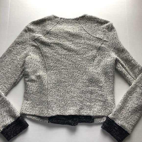 BNCI By Blanc Noir Asymmetrical Zip Sweater Coat Cardigan - Picture 5 of 8